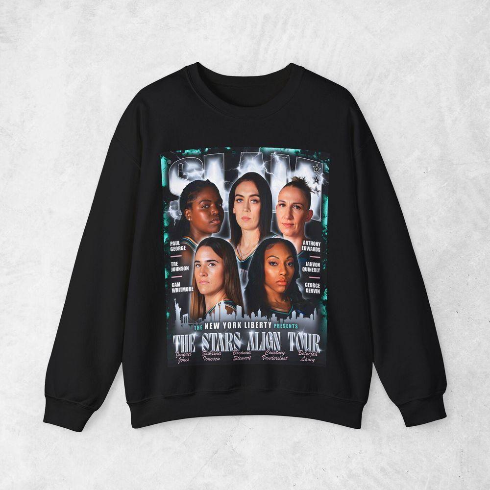 Sabrina Ionescu Breanna Stewart New York Liberty Wnba Slam Cover Vuitino Merch